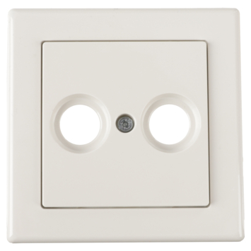 Schneider Merten System-M Centraalplaat Radio/TV Polarwit