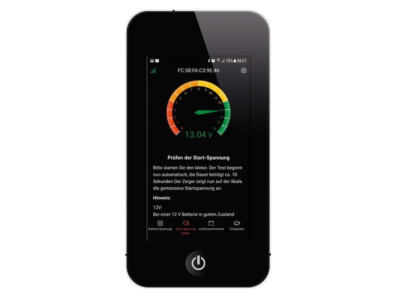 ULTIMATE SPEED® -batterijmonitor Bluetooth USBW 12 A1
