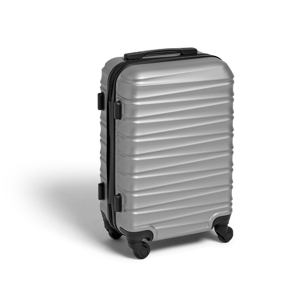 Valise cabine 32L plastique ABS grise 35x22xH57cm
