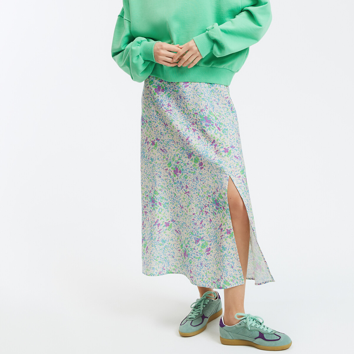COLEÇÕES LA REDOUTE<br>Saia longa estampada