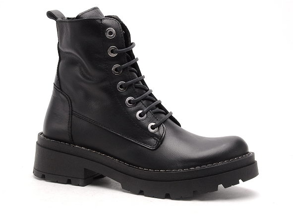 Chacal boots bottine plates femme 6456 noir