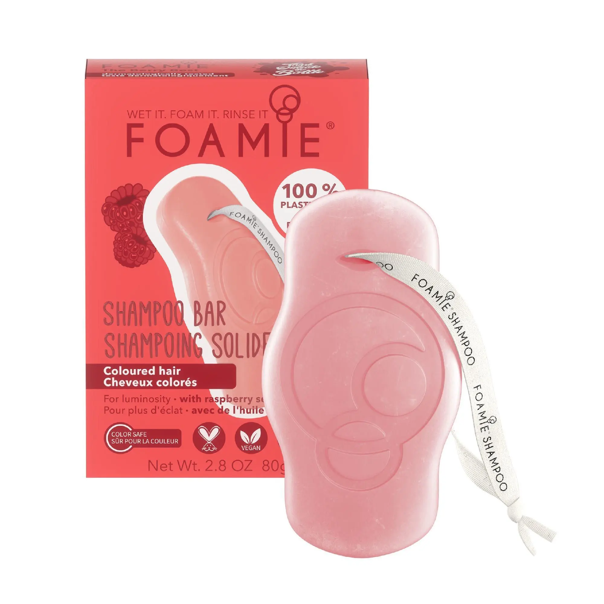 Foamie - THE BERRY BEST Shampoing solide- Cheveux colorés / méchés