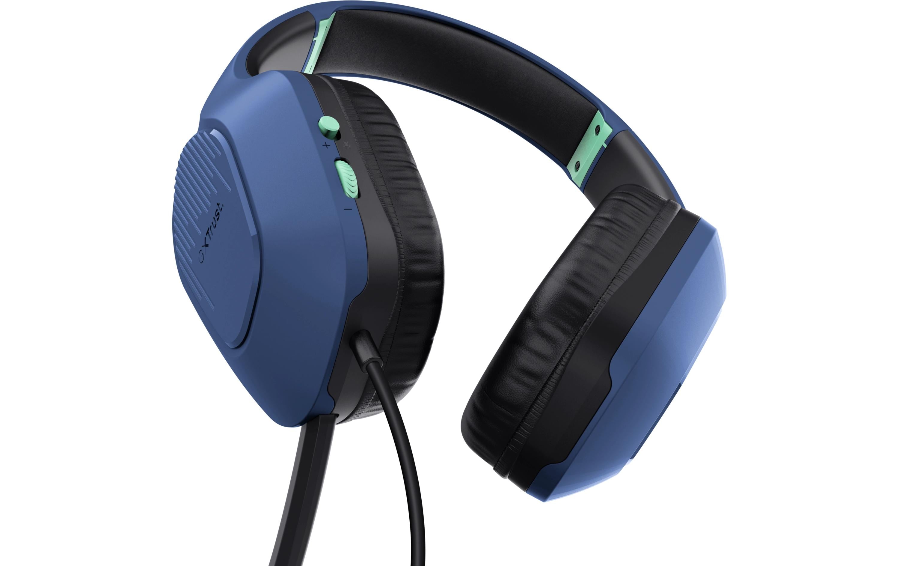 Headset GXT 415B Zirox Blau/SchwarzGaming-Headset mit komfortablen ohrumschliessenden Polstern und einstellbarem Mikrofon