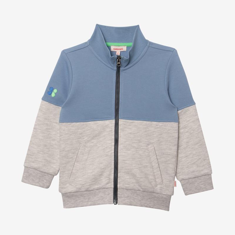 Cardigan bébé garçon bicolore gris Catimini Gris ou noir