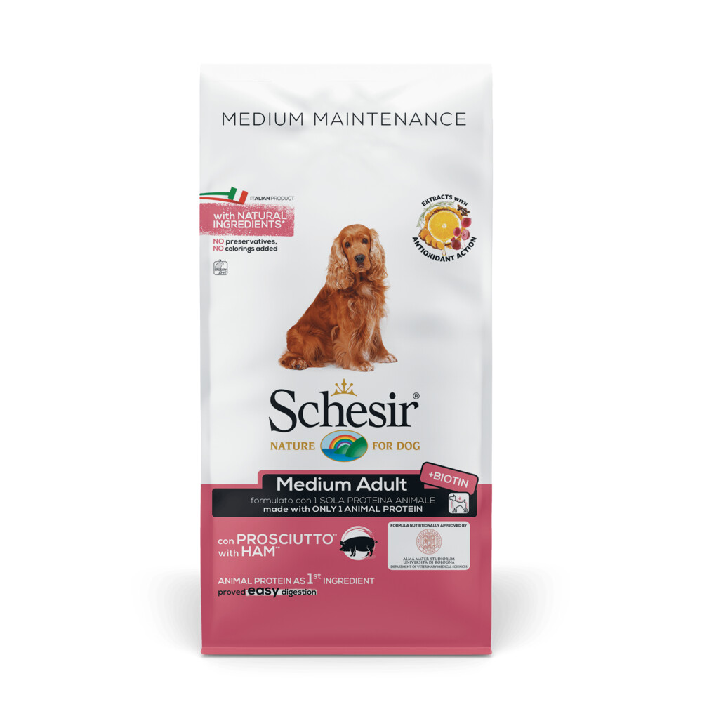 Schesir Hond Dry Maintenance Medium Ham12 kg