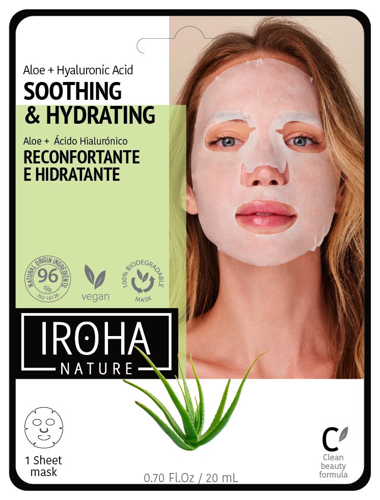 Iroha Maske Aloe / Gr Tea / Ginseng<br>1 Stück