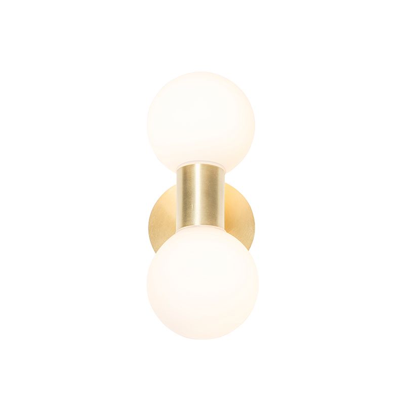 Moderne wandlamp goud IP44 2-lichts - Cederic