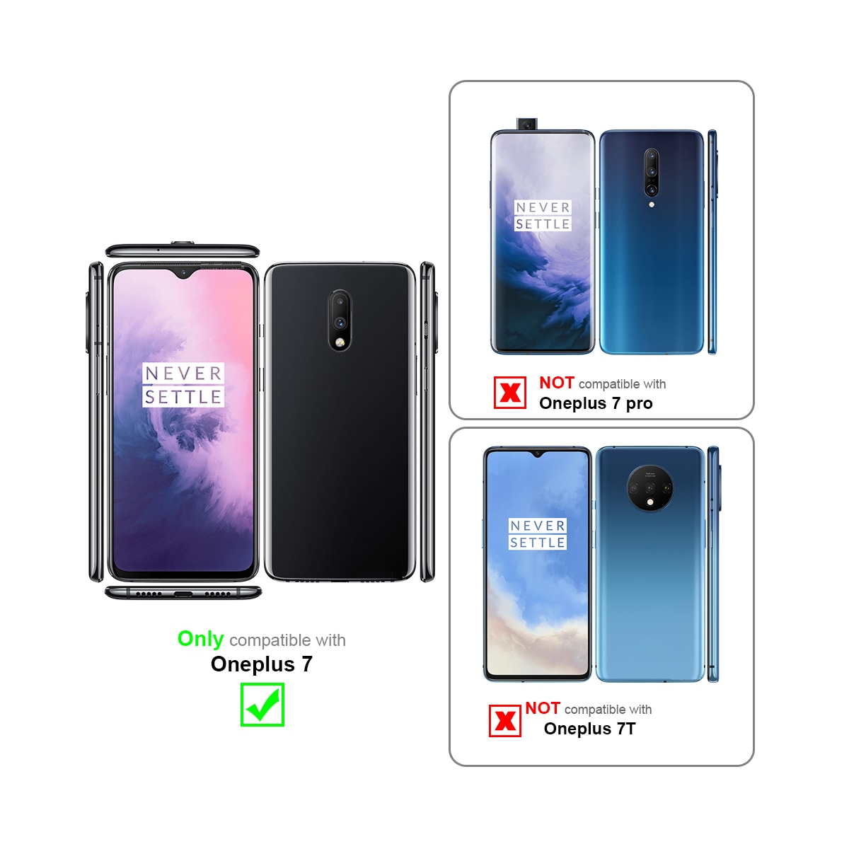 OnePlus 7 Skjermbeskytter Skärmskydd
