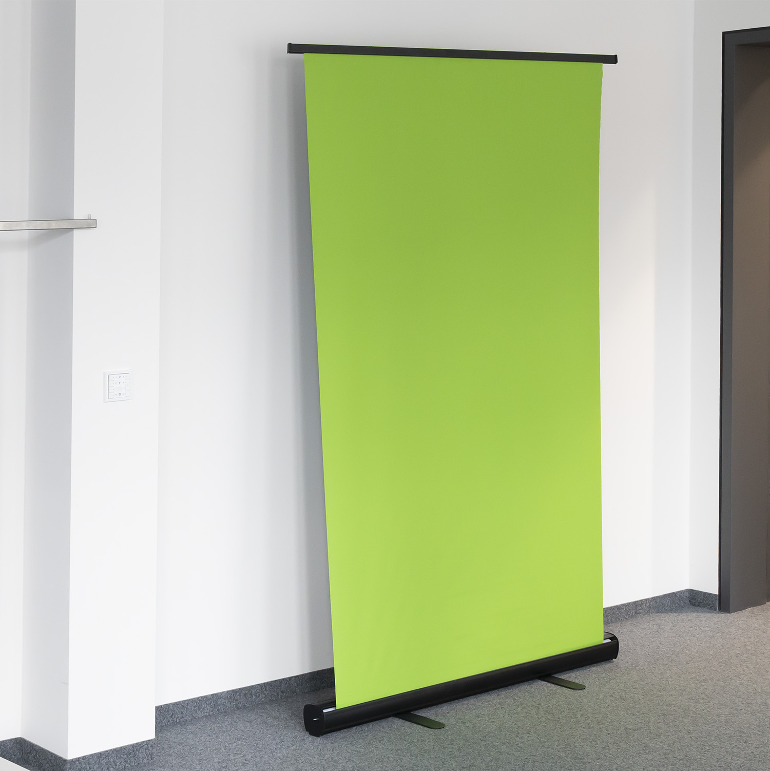4Smarts - (1.1x2m) Selbststehender Self Standing Chroma-Key Green Screen (496175) - Grün