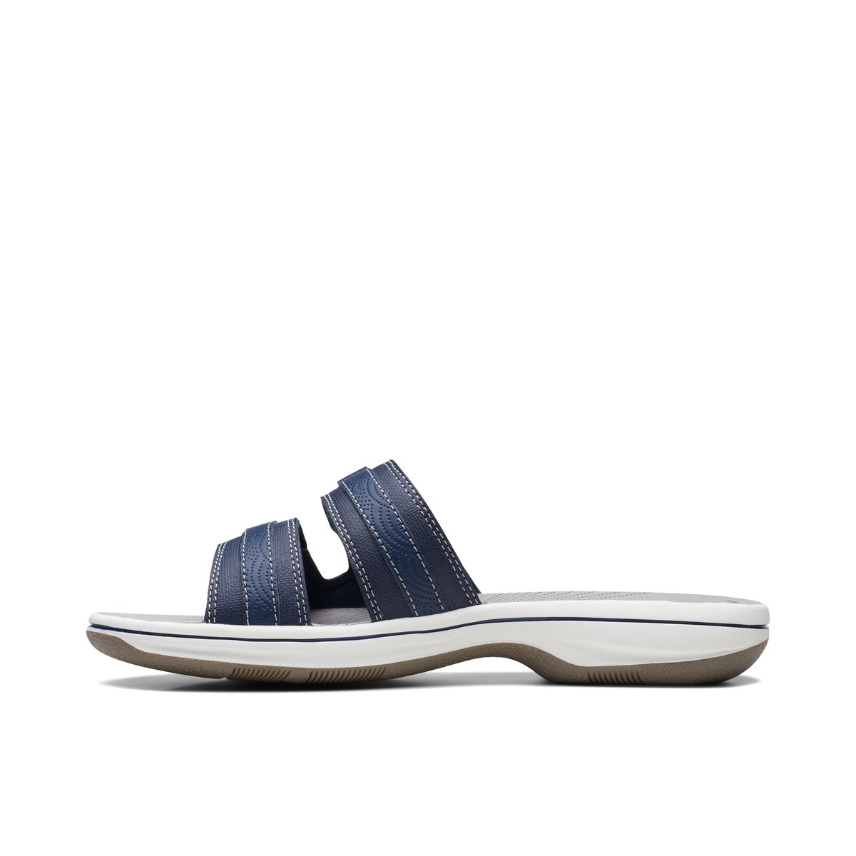 CLARKS-Breeze_piper-Sandales à glissière - Talon plat - Marine