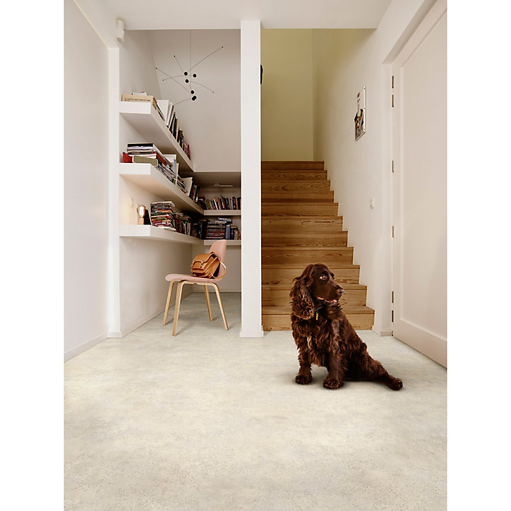 Revêtement sol PVC Smartex effet béton gris 2m (vendu au m²)