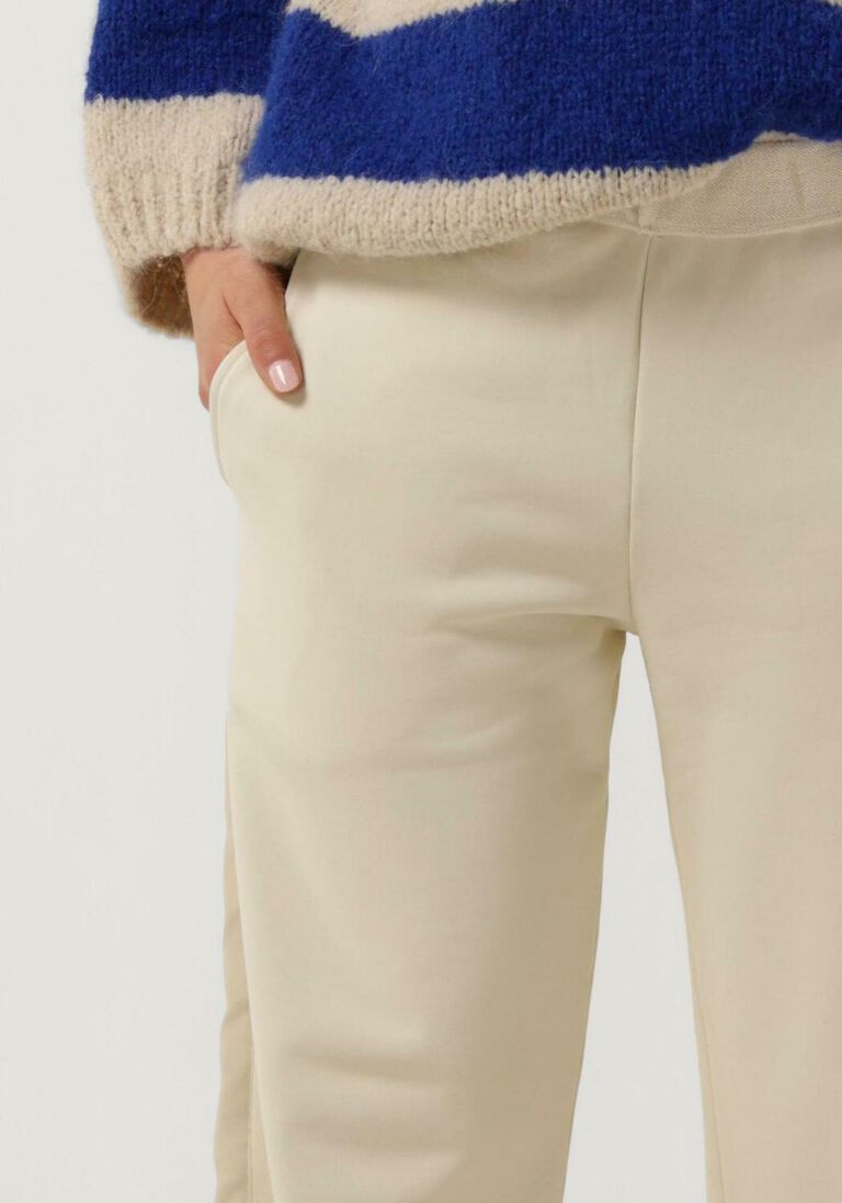 10DAYS beige 10days wijde broek folded waistband jogger
