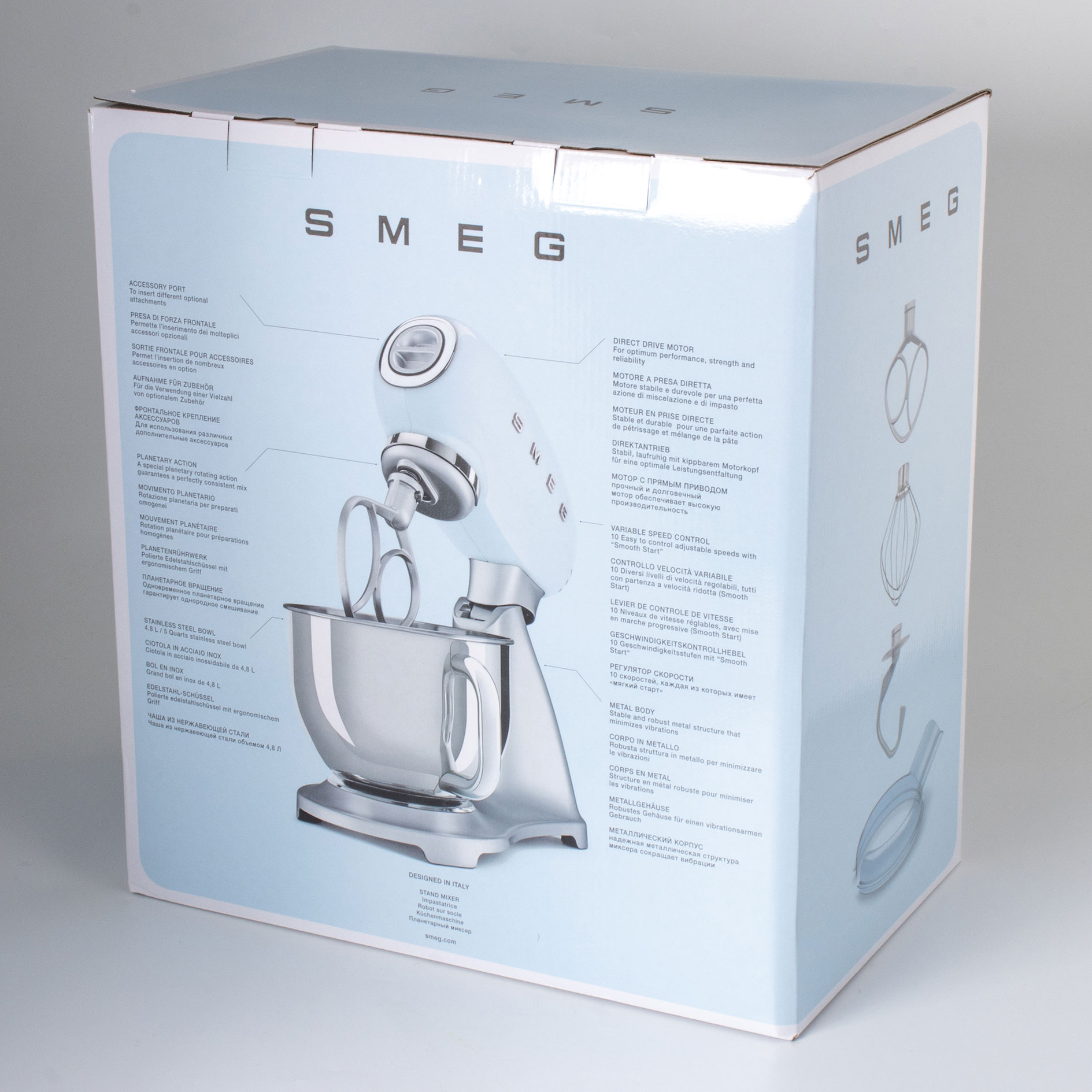 SMEG Küchenmaschine - silber - 4,8 Liter