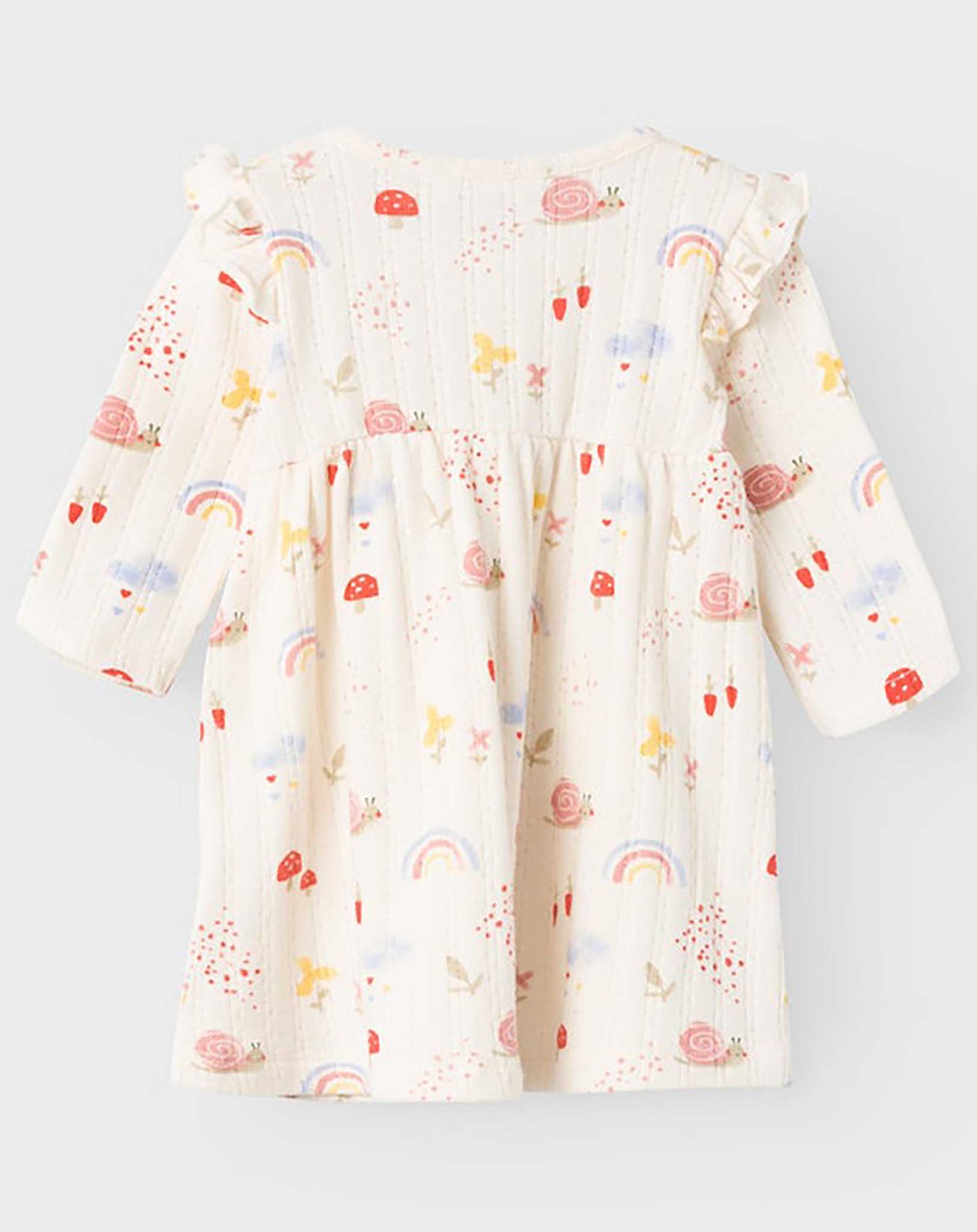 Langarm-Kleid NBFBELLAS MOTIV in jet stream