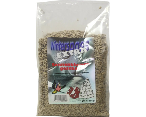 Wintervoer voor vogels Winterplezier Extra gepelde zonnebloempitten 1,3 kg