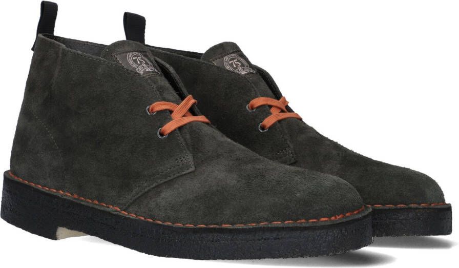 CLARKS ORIGINALS Clarks Veterschoenen Heren Desert Boot Heren Maat: 42 5 Materiaal: Suède Kleur: Groen