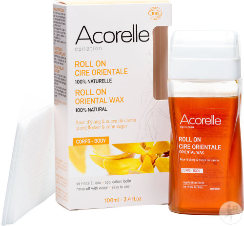 Acorelle Épilation Cire Orientale Fleur D'Ylang Bio Roll-On 100ml