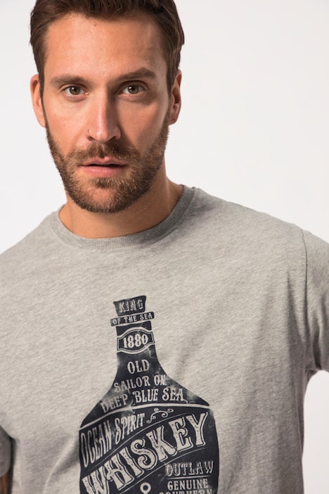 JP1880 T-Shirts im 2er-Pack, Halbarm, Brust-Print, Rundhals, bis 8 XL
