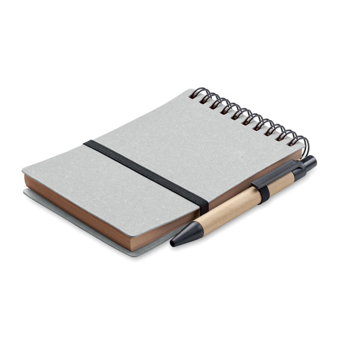 GiftRetail MO2481 - NOTIE Cahier recyclé et stylo à bille