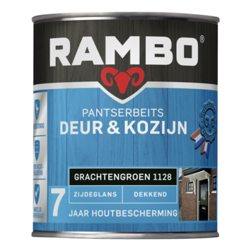 Rambo Pantserbeits Deur & Kozijn zijdeglans dekkend grachtengroen 750 ml