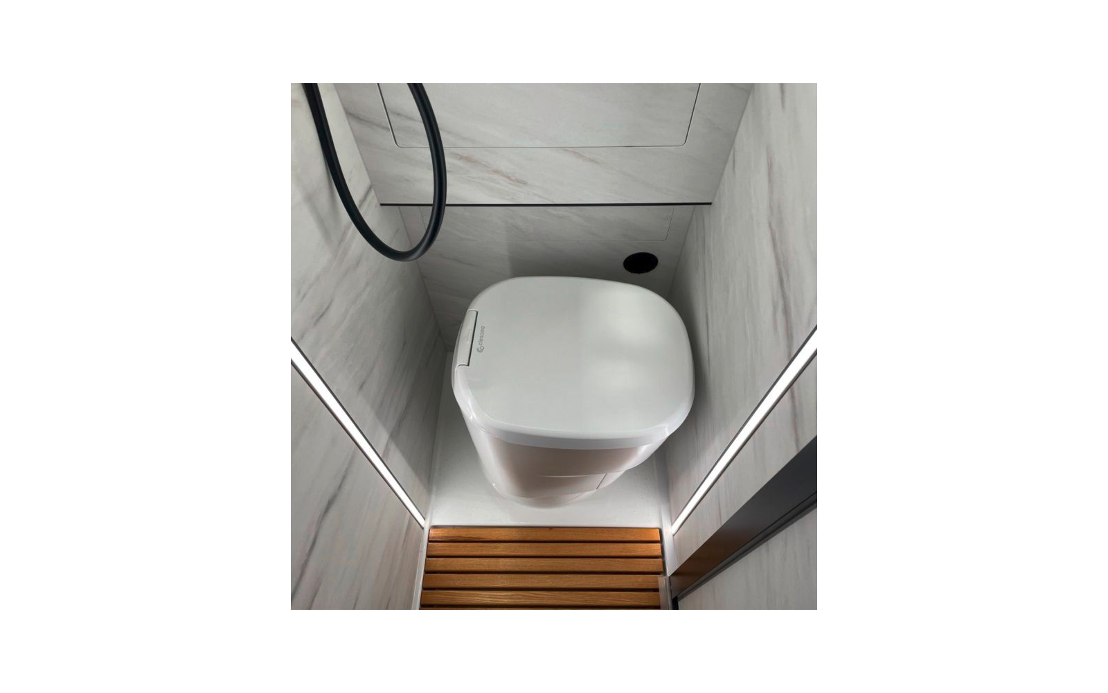 Clesana Toilette C1 mit L-Adapter Beuteltoilette Trockentoilette 12 V