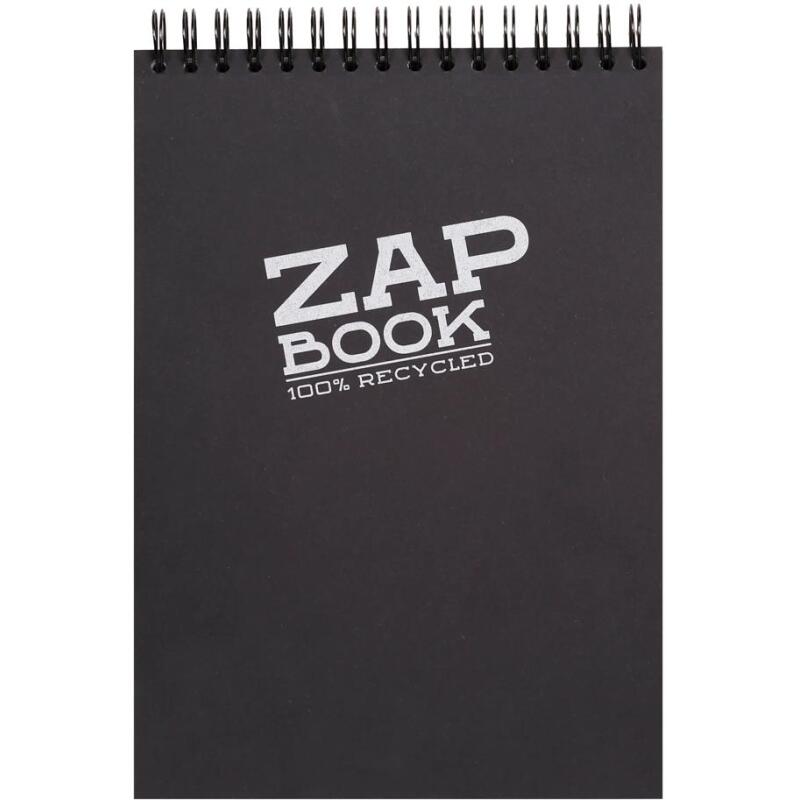 Zap Book bloc spiralé 160F A4 80g - Noir