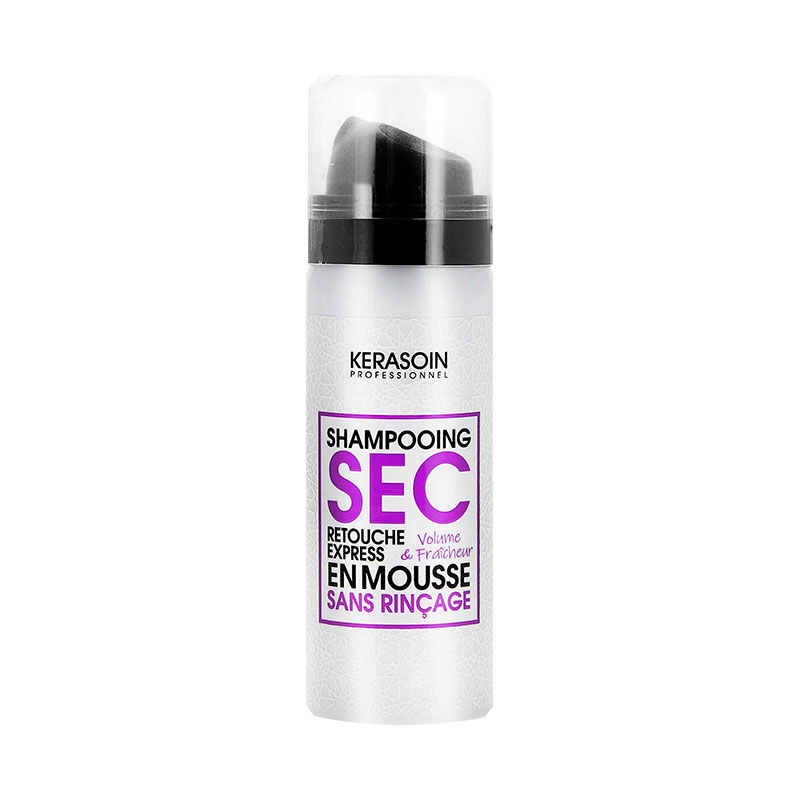 Shampooing sec moussant