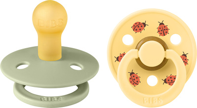 BIBS Studio Colour Ladybug Smokk 2-Pakk Lateks Str 1, Sage