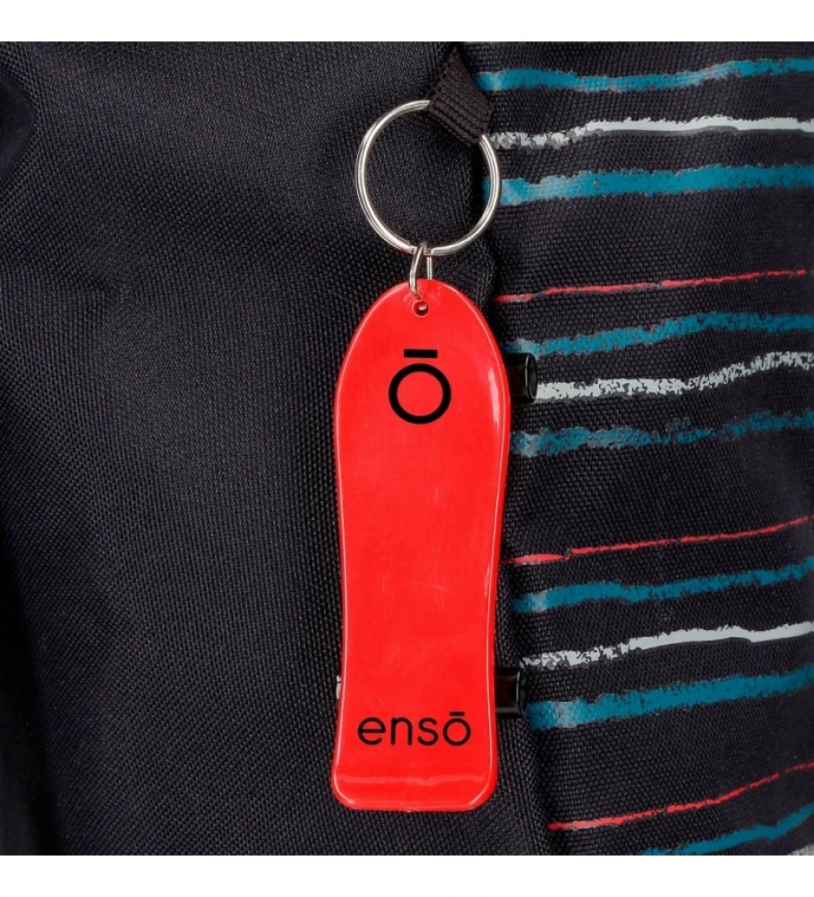 Mochila para laptop Enso Wall Ride com rodinhas, preta
