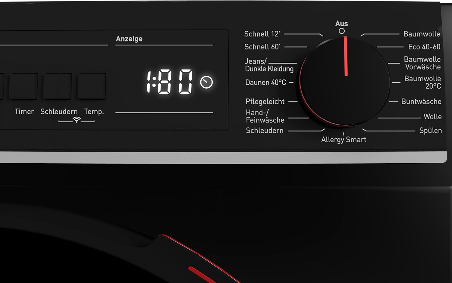 SHARP ES-PRO214BA-DE Waschmaschine Frontlader, 12kg, 1400U/min, Smarte Bedienung durch Veezy App, Dampffunktion, Inverter, 15 Programme, AquaStop, Schwarz