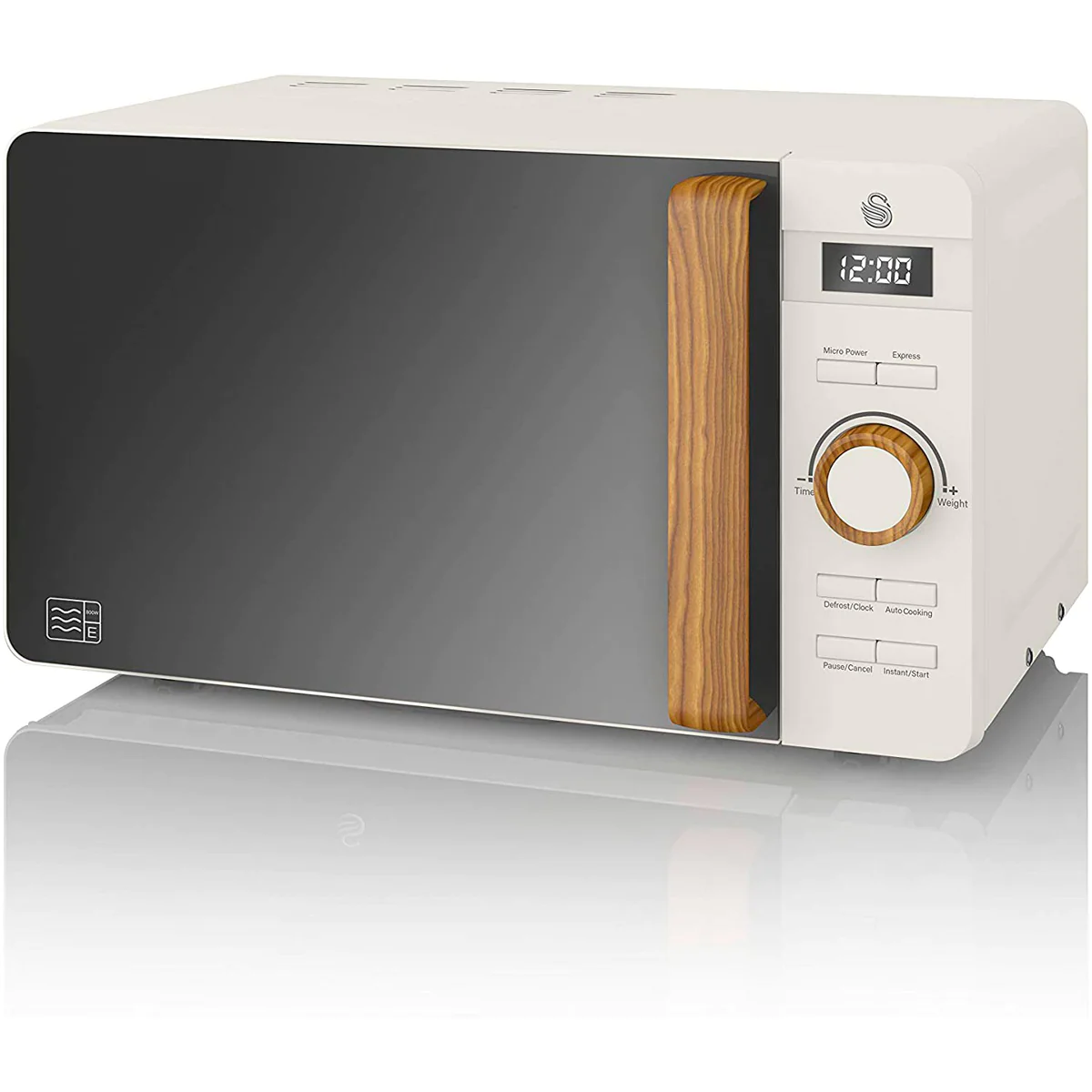 Micro-ondes Digital 20L Design Moderne Nordic 800 Blanc SM22036WHTNEU