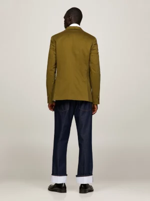 Blazer clássico de corte simples com abotoamento simples