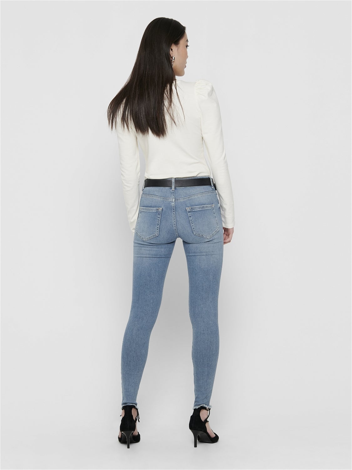 ONLBLUSH Mid Rise Skinny Fit Jeans Light Blue Denim