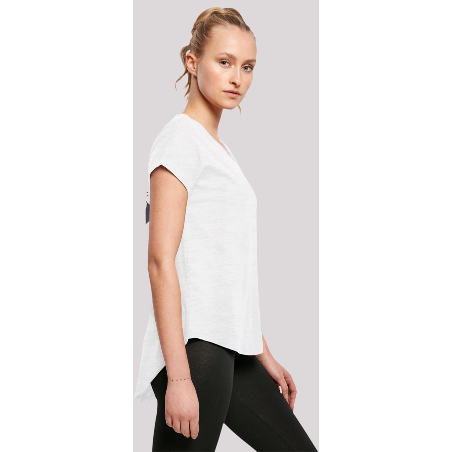 F4NT4STIC Long Cut T-Shirt Mount Fuji weiß
