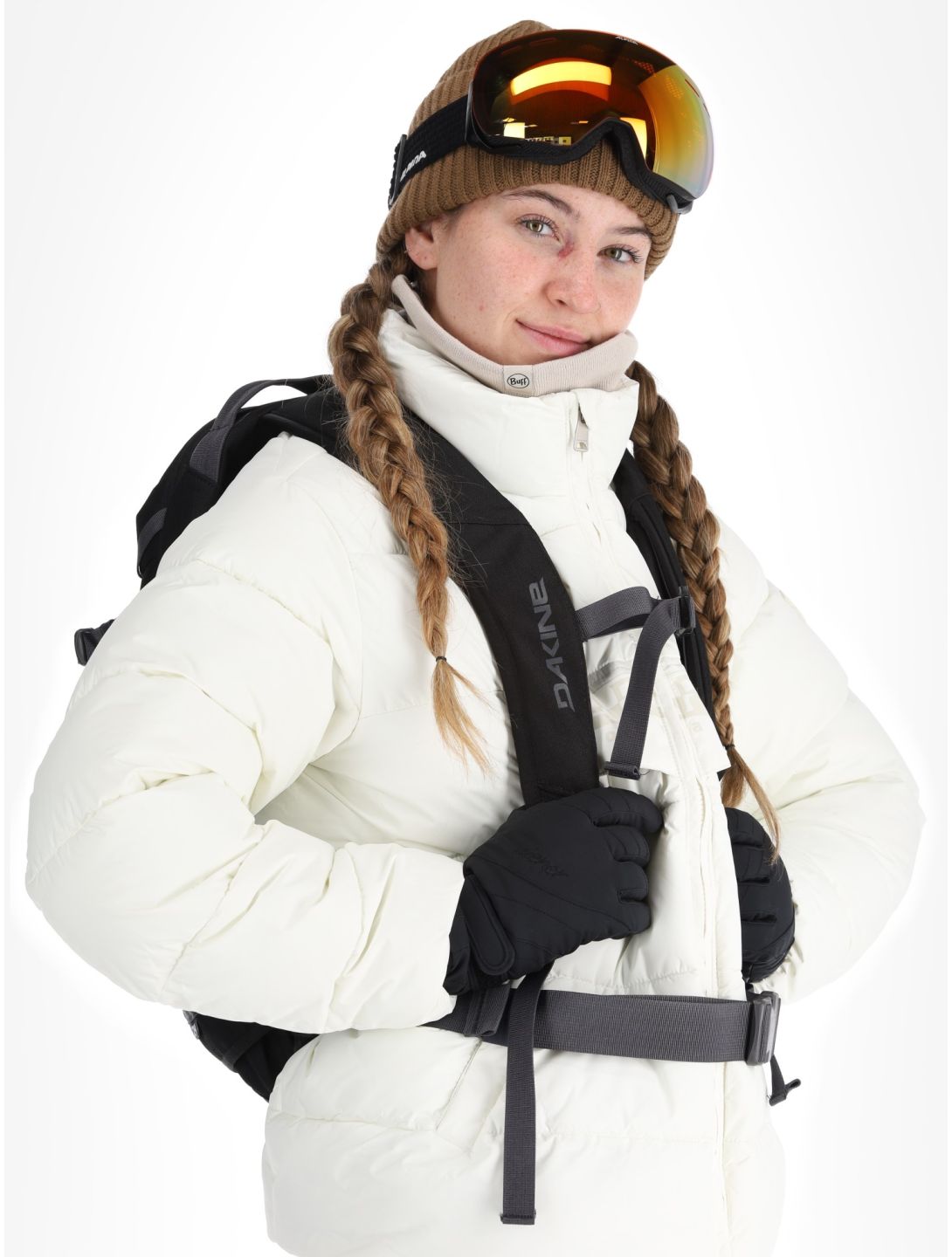 Puffer open W ski-jas dames