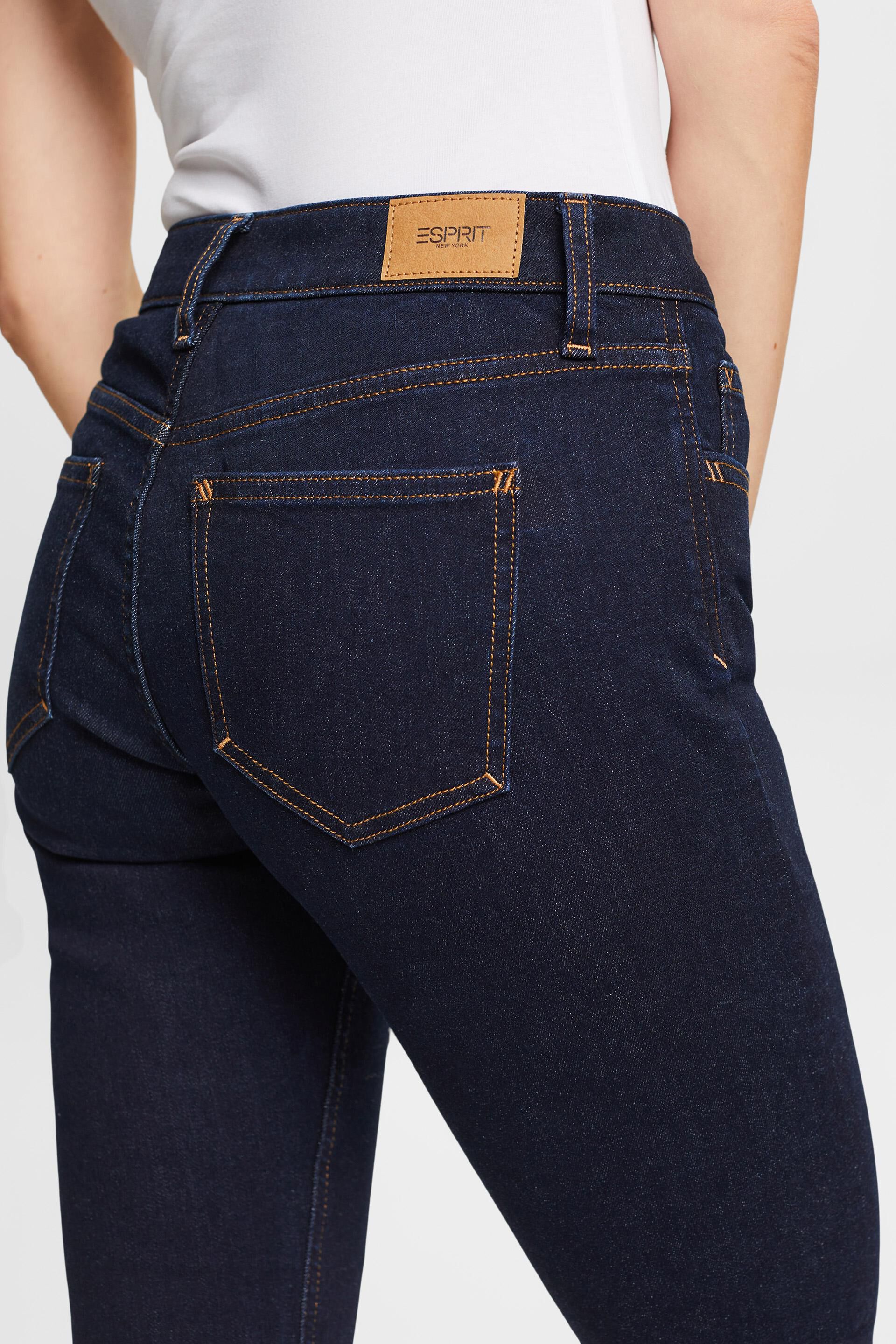 En matière recyclée : jean stretch de coupe Slim Fit à taille mi-haute