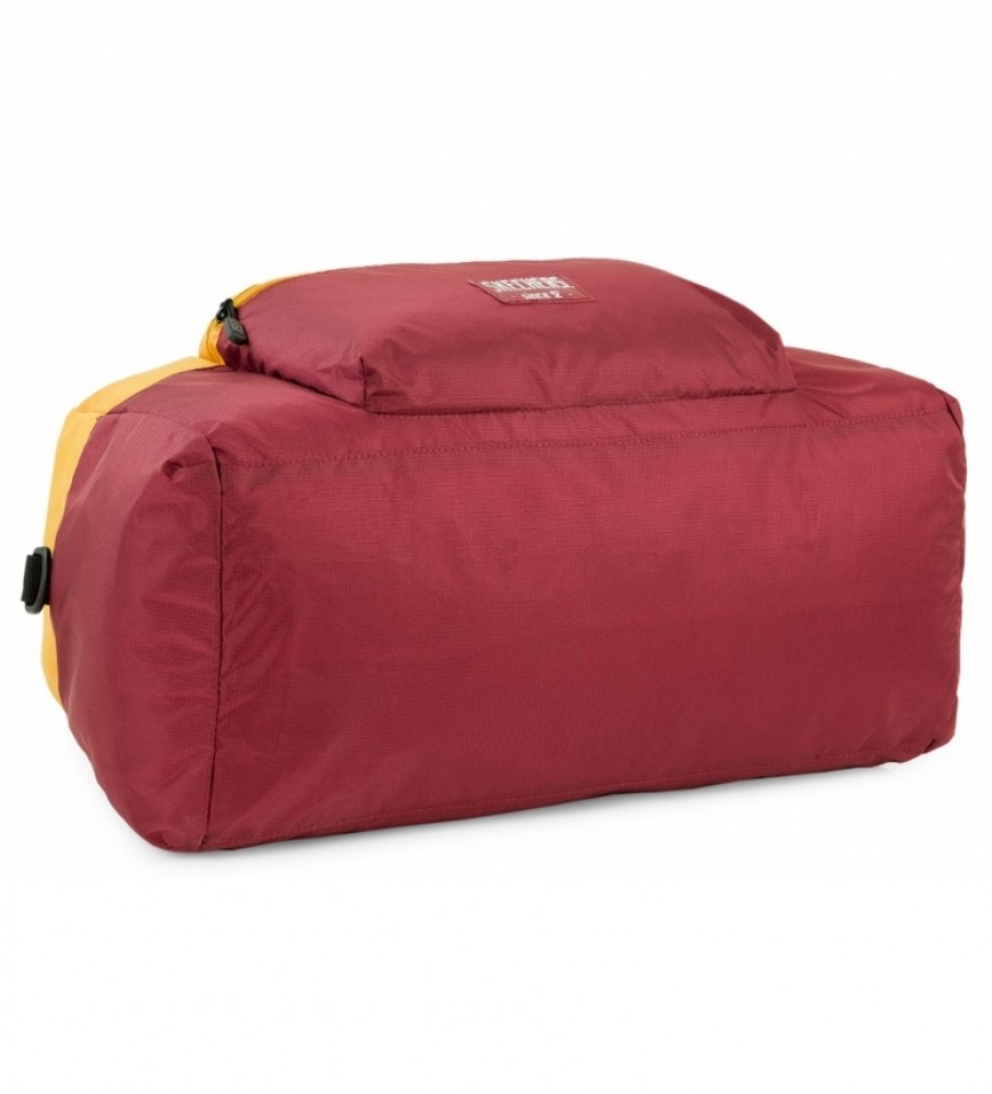 Bolsa Skechers S982, amarela e bordô - 56x30x23 cm -