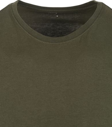 KnowledgeCotton Apparel T-shirt Olijfgroen 1010113 kopen