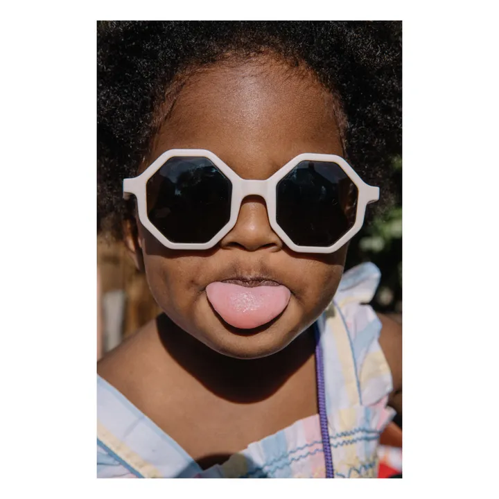 Mini Kyomo Lunettes de Soleil et Pochette YEYE X Mini Kyomo | Blanc