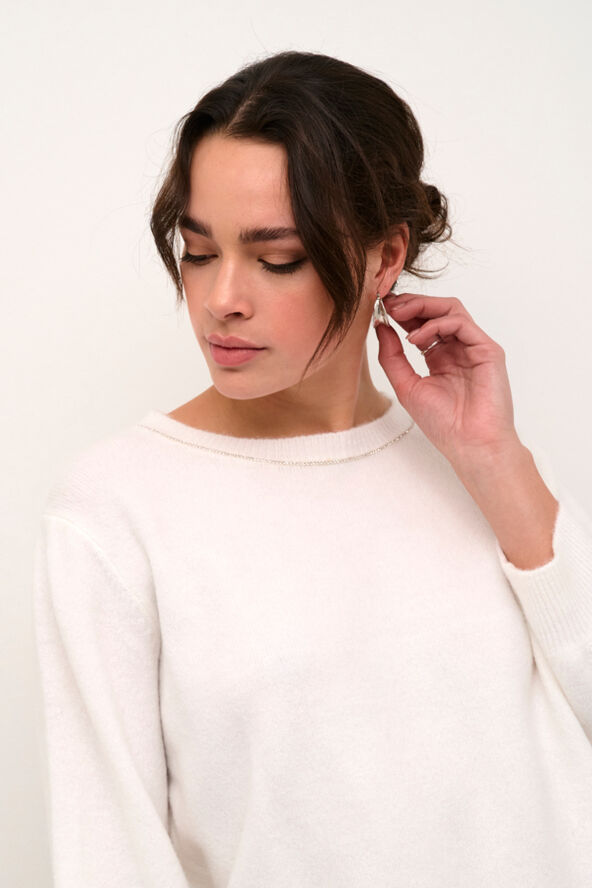 Kaffe KAmeridith Pullover Chalk cc.