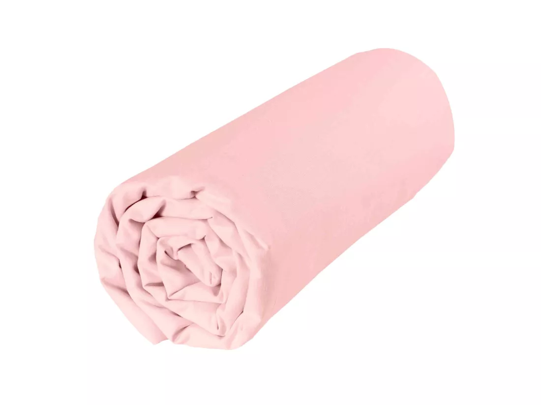 Lot de 2 draps housses bébé coton bio pour berceau et couffin ovale 40x80 rose