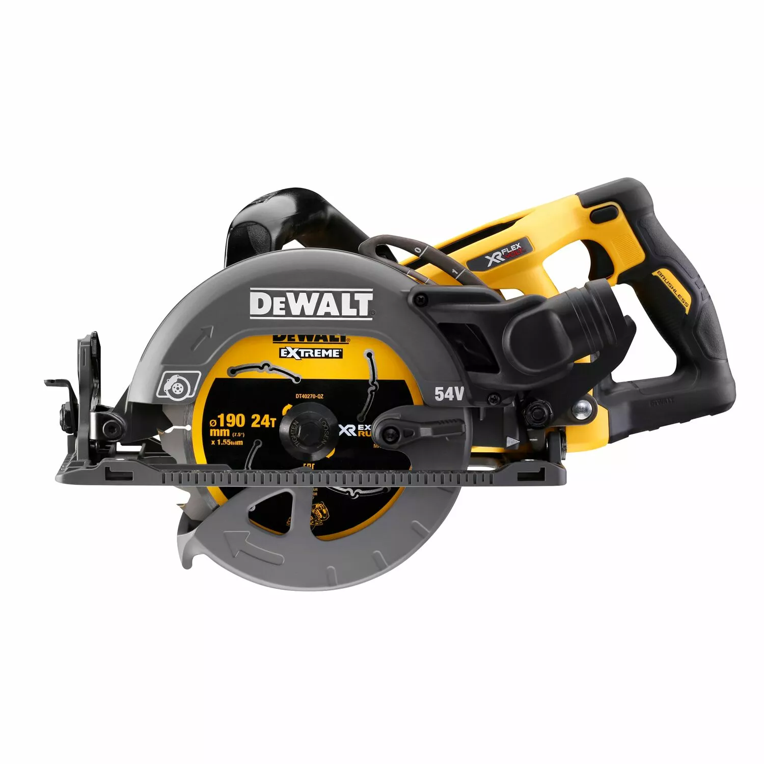 DeWALT DCS577N 54V XR FlexVolt Li-Ion Accu cirkelzaag body - 190mm - koolborstelloos