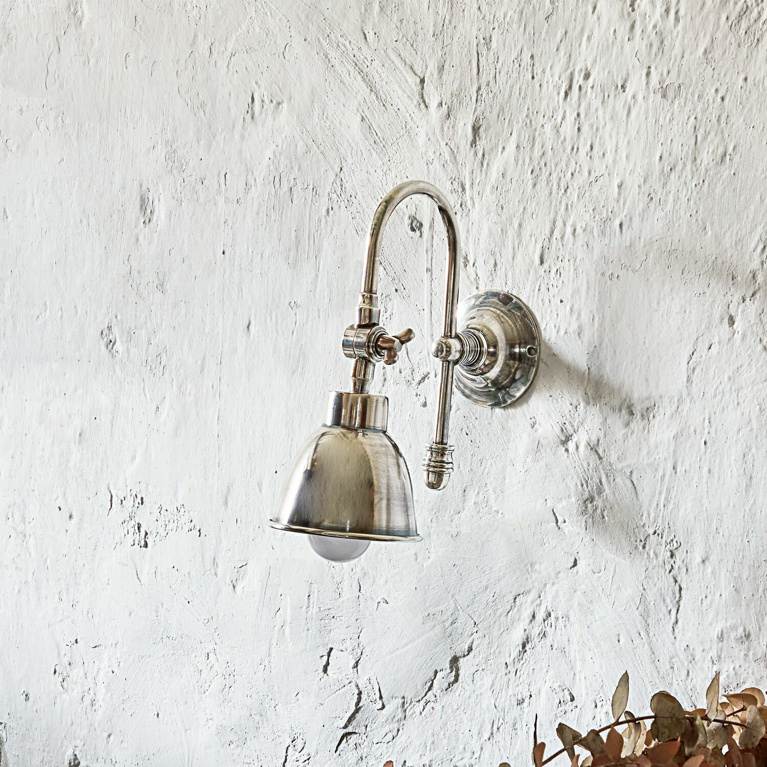 Wandlampe Gemma antiksilber