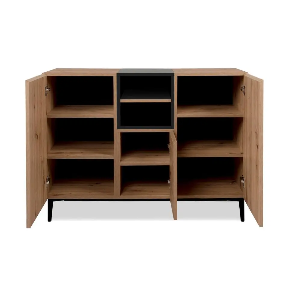 CALICOSY - Dressoir NOLA - Licht hout - 90x120x42 cm