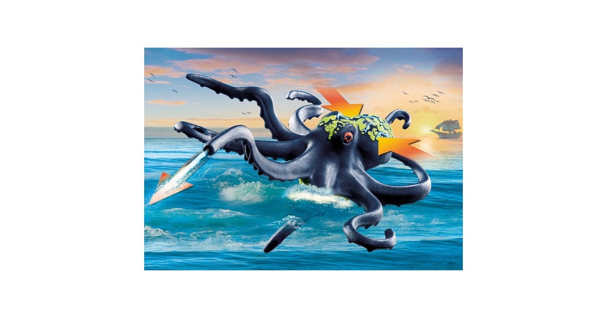 PLAYMOBILPirates - Gevecht tegen de reuzenoctopus Constructiespeelgoed  (71419)