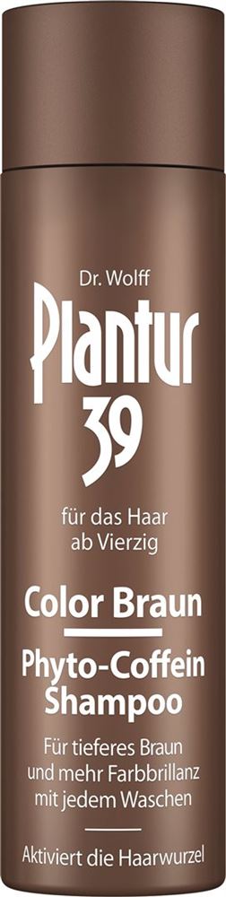 PLANTUR Phyto-Coffein Shampoo<br>250 ml, Flasche, Color Braun
