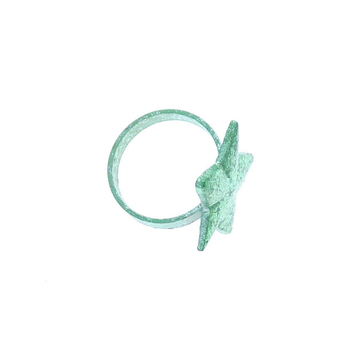 Rond de serviette étoile vert Surprise Partie !