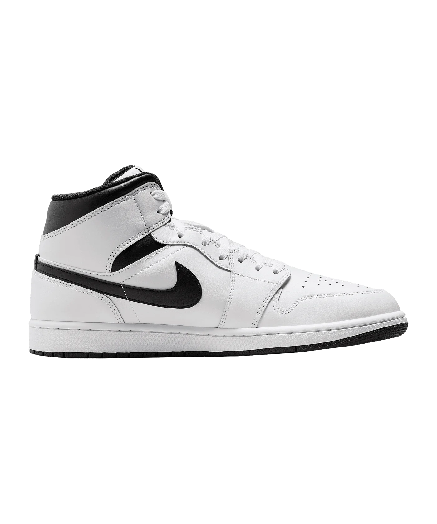 Jordan Air 1 Mid Weiss Schwarz F132