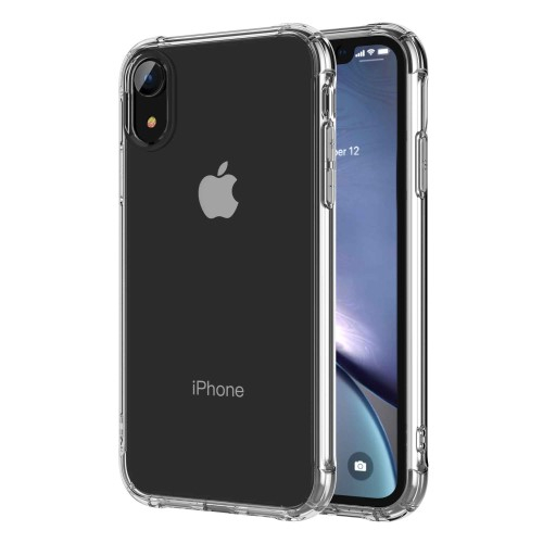 iPhone Xr Gummi Case Hülle Air Cushion Fallschutz - Transparent