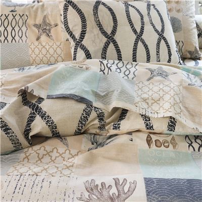 Linge de lit patchwork trésors des mers